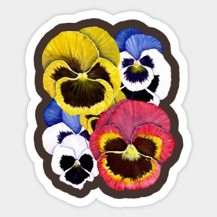 Pansies Sticker